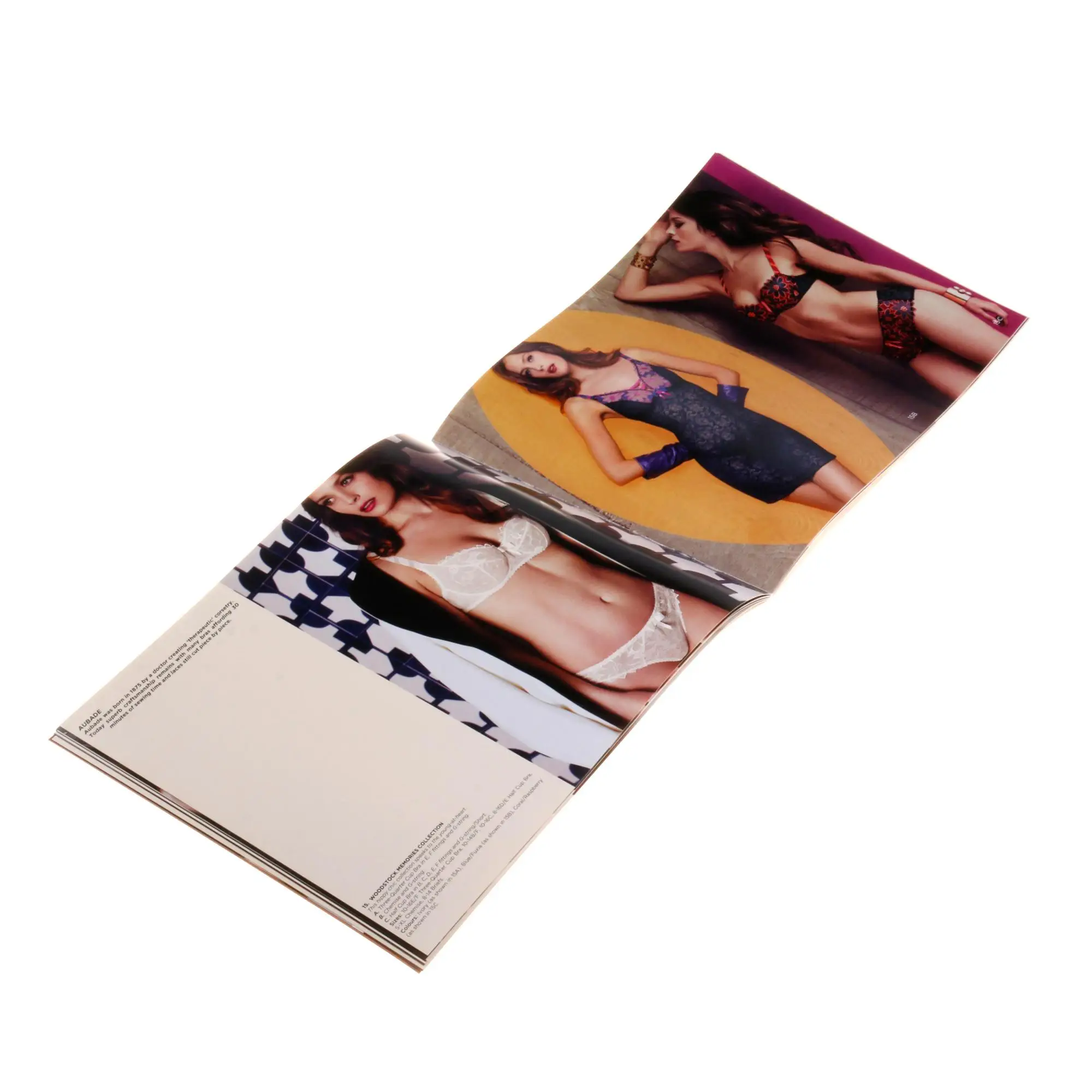 A5 softcover booklet custom color gold foil brochure printing