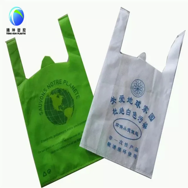 Corn Starch Biodegradable Vest Polythene Shopping Bags