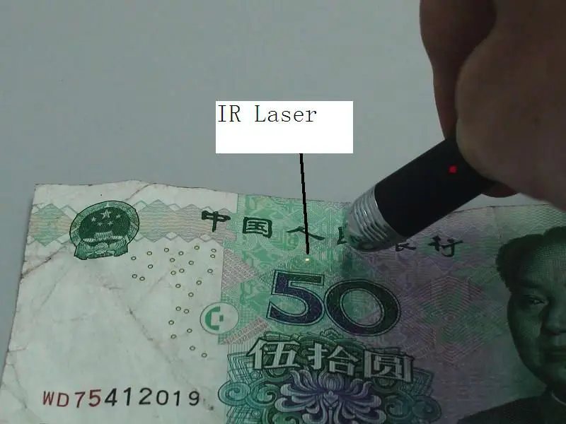 100mW infrared currency detector pen/anti-counterfeit detector pen