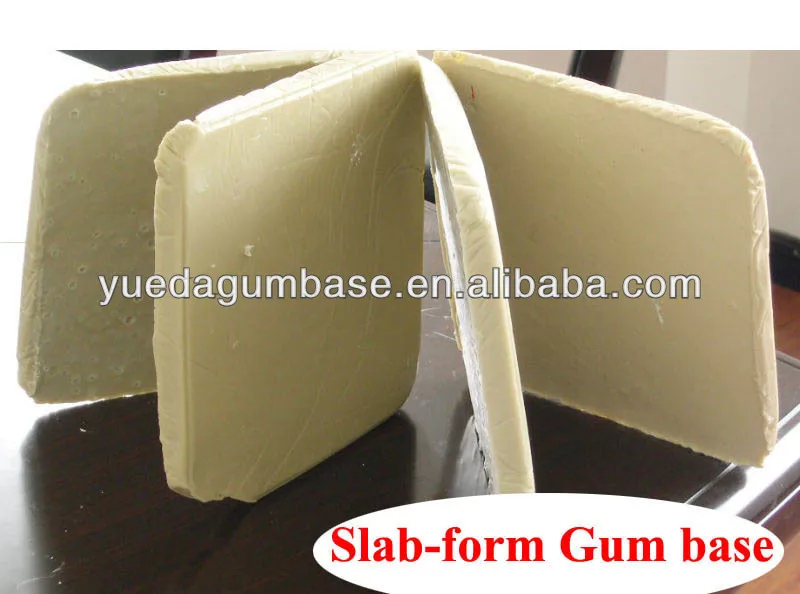 Основание для резинки в форме плиты, основание для резинки в форме плиты, основание для резинки, основание для жевательной резинки