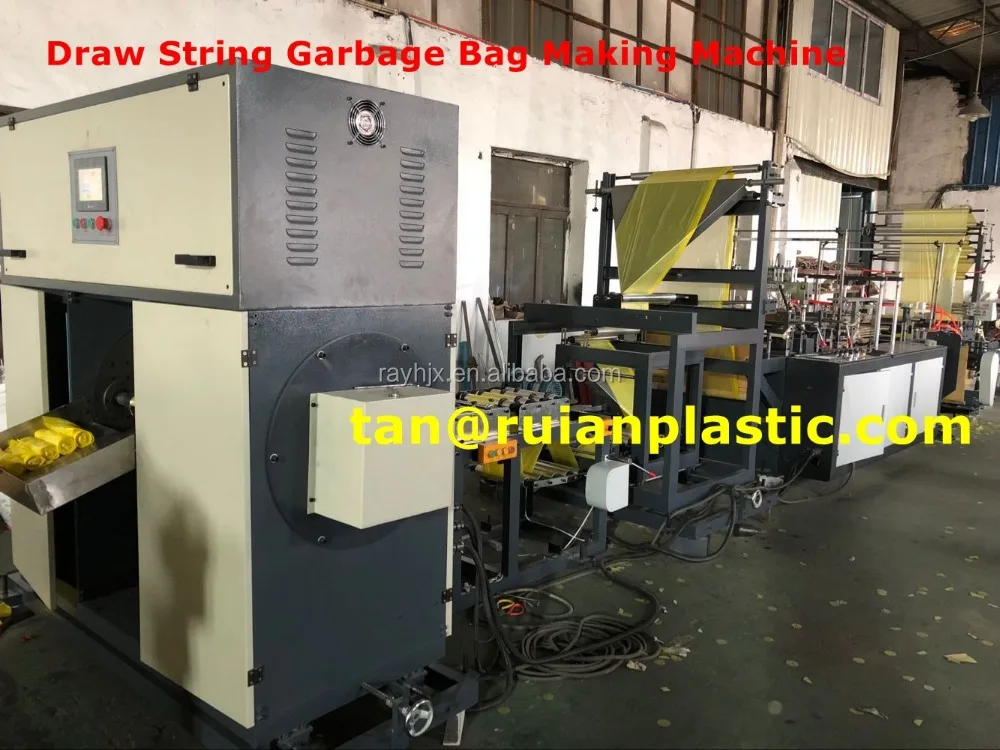 Drawstring Garbage Bag Making Machine