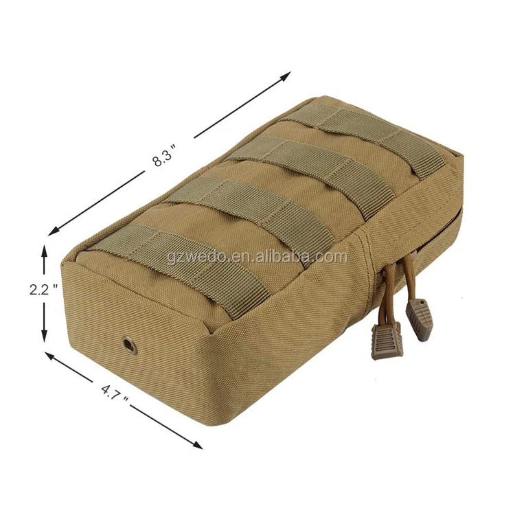 Outdoor Military Tactical Waist Bag Multifunctional EDC Molle Tool Zipper Waist Pack Accessory Durable Belt Pouch