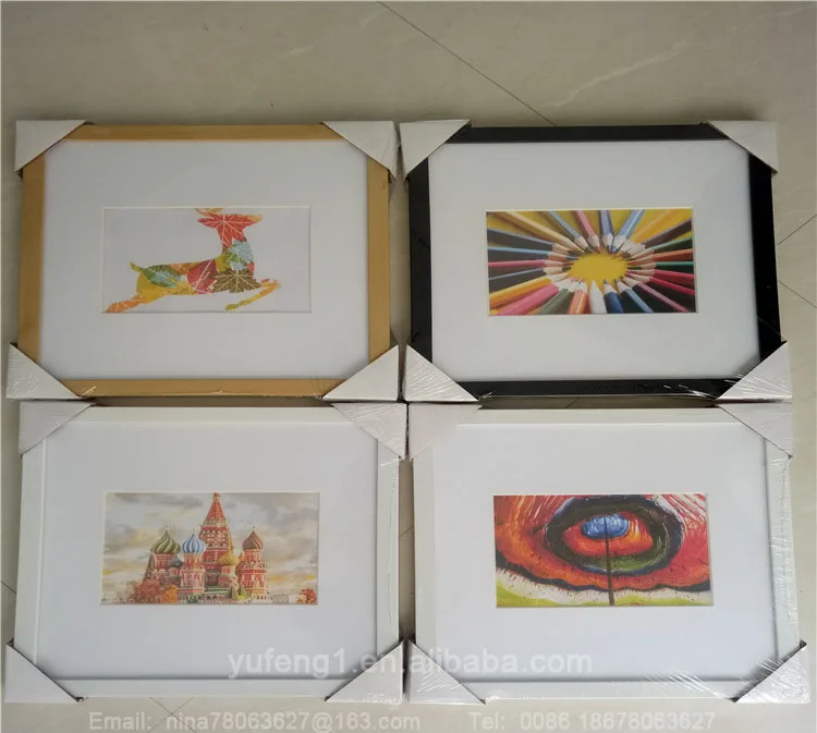 Creative 2018 wholesale custom cardboard picture frames photo and plastic poster frames marcos de fotos 5x7 10x15 24x36