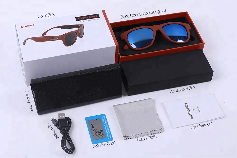 different blue lens option hot sale wireless UV400 in polarized sunglasses with speaker
