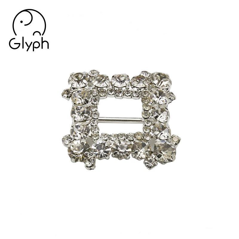 Fashion custom metal decorative pearl jewelry  tri glide buckle square conchos slider belt buckle bling