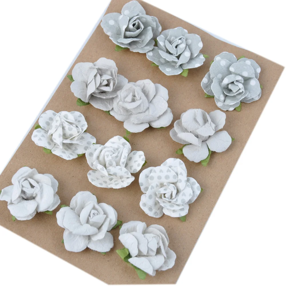 trendy professional 12pk mini paper flower set