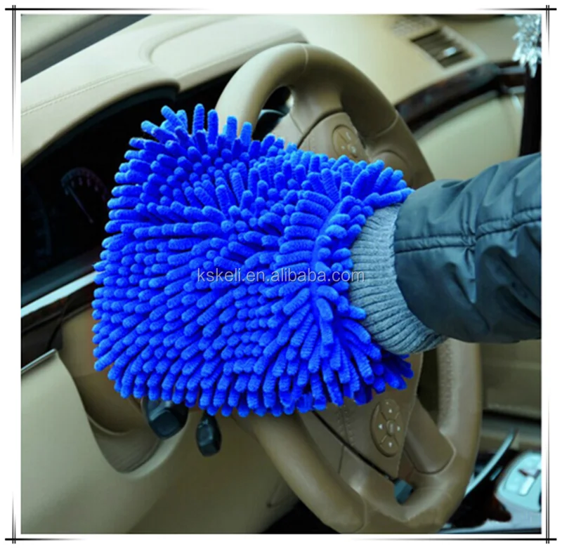 Идеальная очистка, Лидер продаж, двухсторонняя ткань из микрофибры для очистки автомобиля, синельная лапша, варежка для мытья автомобиля