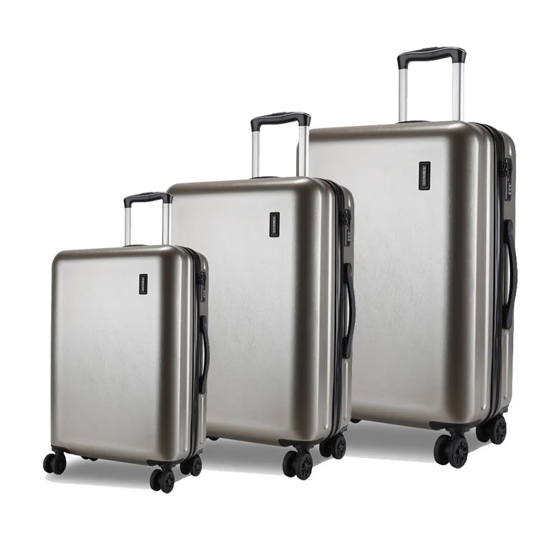 
3pcs 20 24 28 inch ABS PC Travel Suitcase Spinner Wheels Carry On Luggage Set 