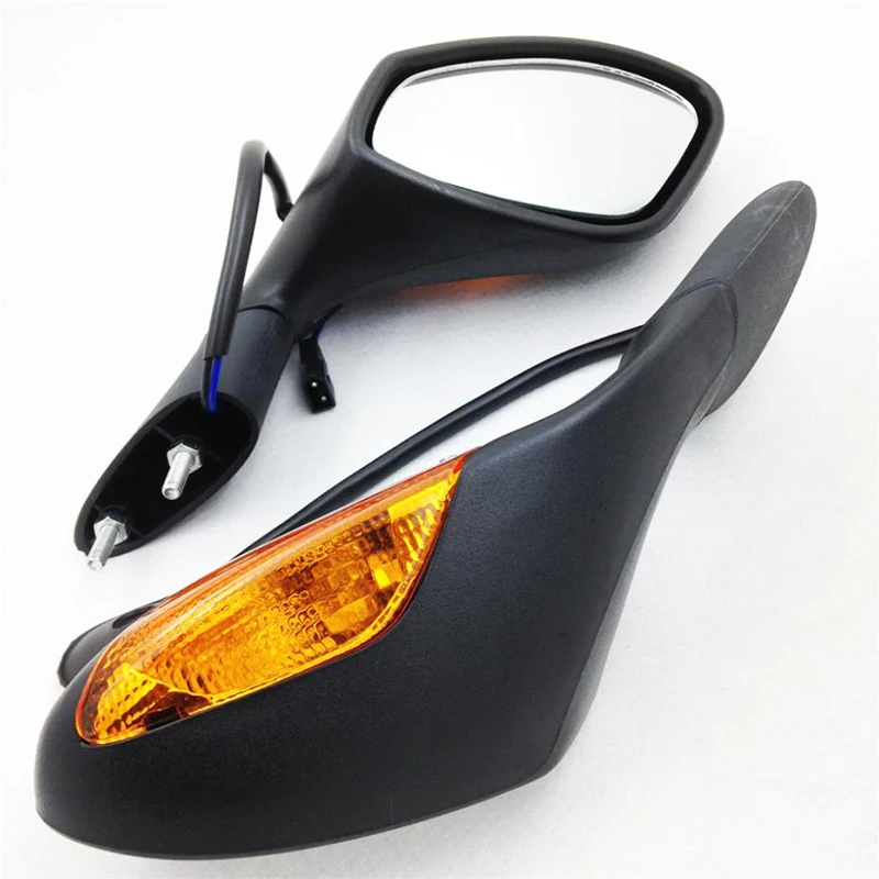 Motorcycle Part Turn Signal Rearview Mirrors For Suzuki GSX-R GSXR 1000 2005-2012