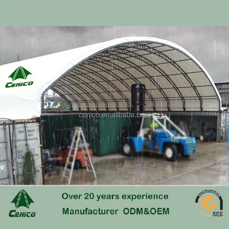 Fabric Building Structure , Trussed Container Roof Cover