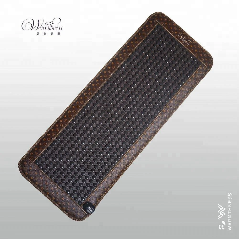 Electric heated healthcare thermal jade tourmaline massage mattress pad