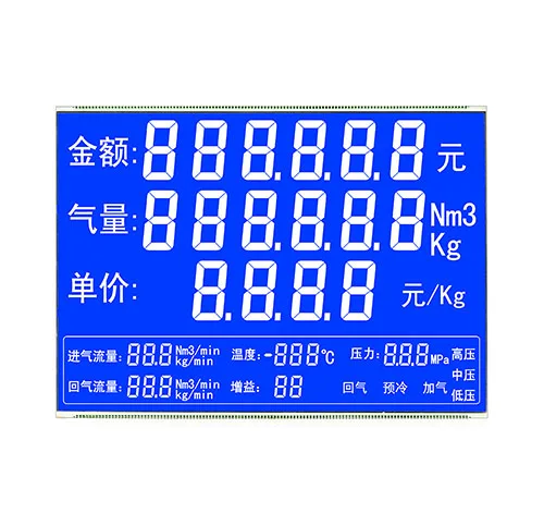 
16x2 lcd display 4 digit segment custom TN LCD display screen 