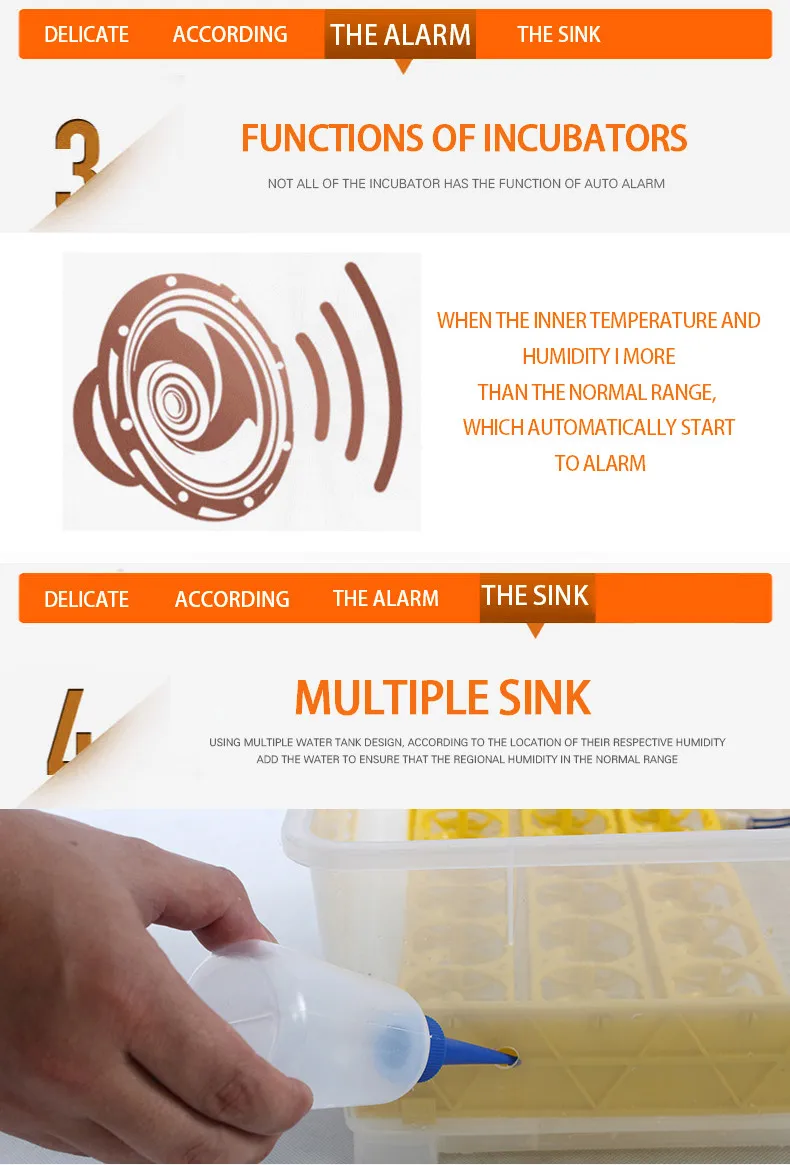 HHD factory free shipping Small 48 automatic poultry equipment chicken egg incubator and hatcher