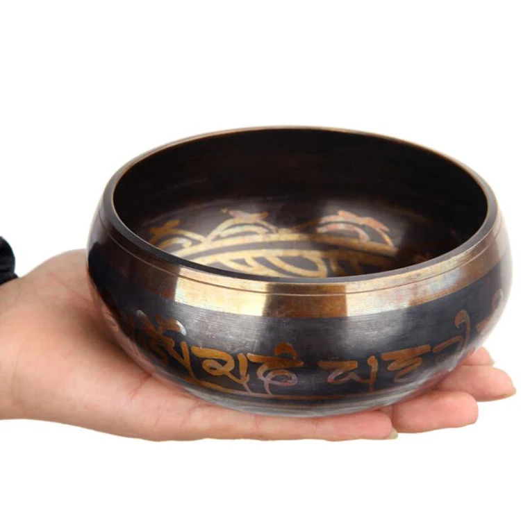 Чаша Гималайская ручной работы из Непала, оптовая продажа, тибетские поющие чаши для йоги, медитации, релаксации, лечения и успокоения, 8 см, 8,5 см