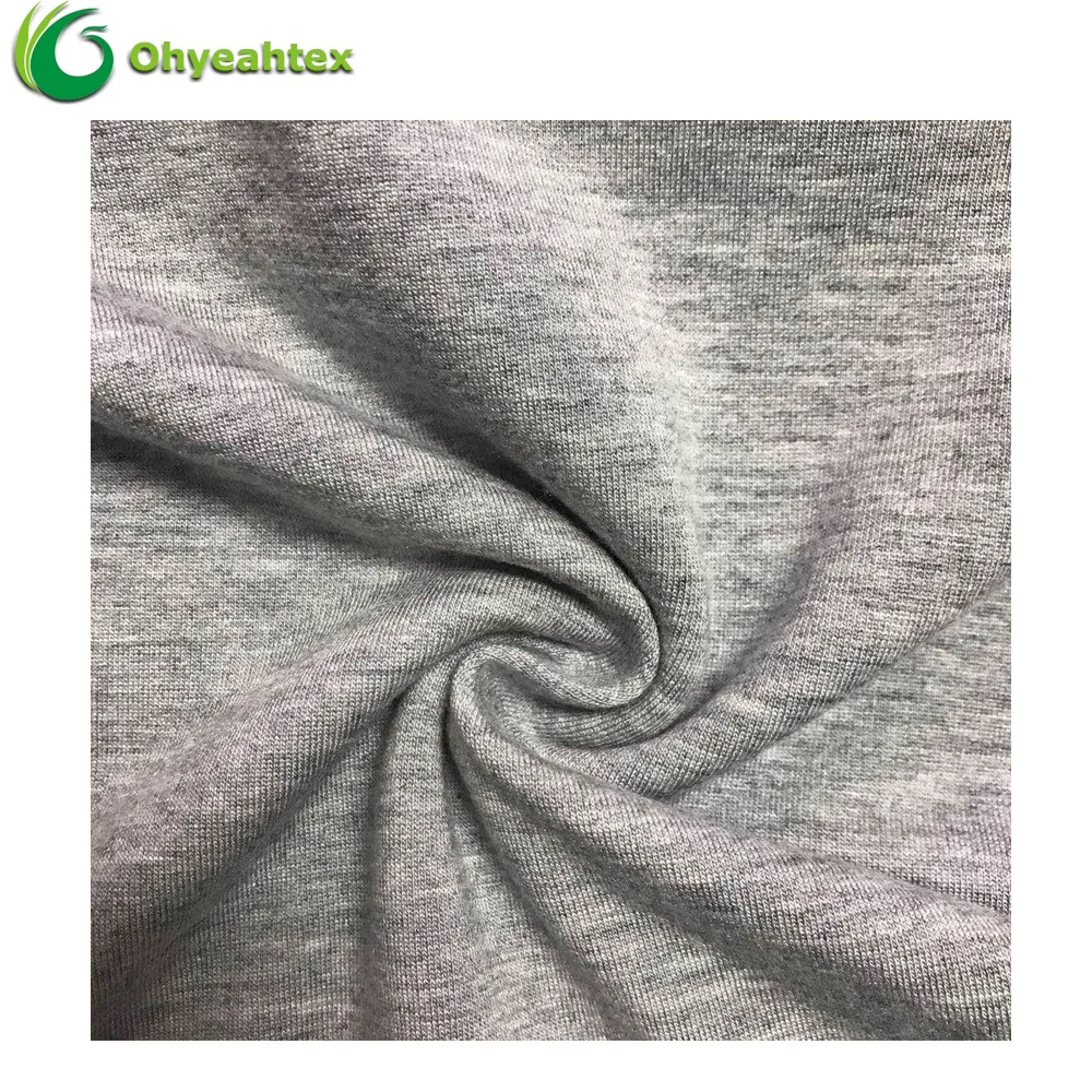 Comfortable And Soft Knit Modal Polyester Brush Fleece Fabric For Hoodie