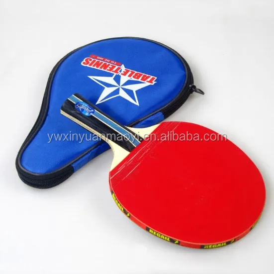High Quality Custom printed ping pong racket 1-Star Poplar wood Rubber Table Tennis racket wholesale Ping Pong Paddle training