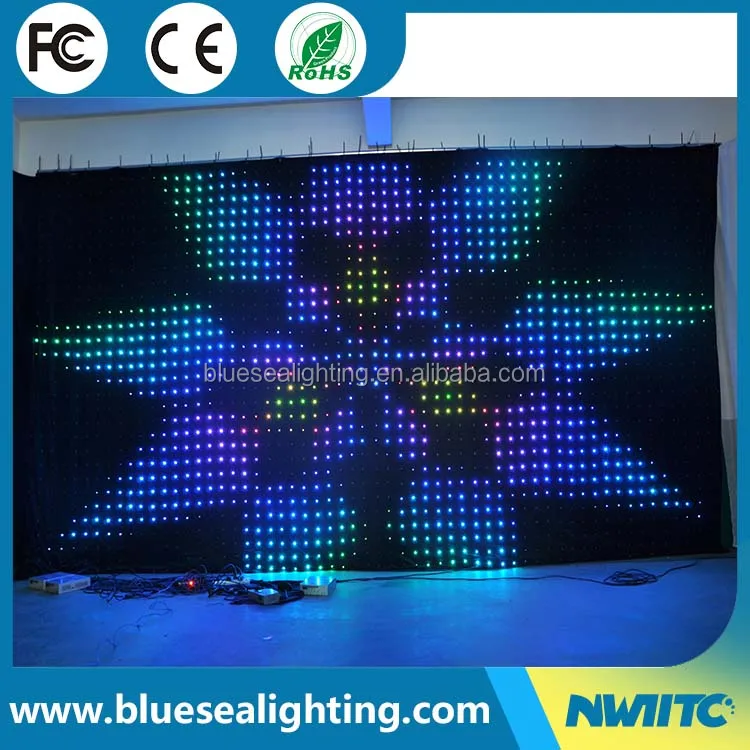 O-15 Flexible LED curtain light images video display led curtain lighting stage lights