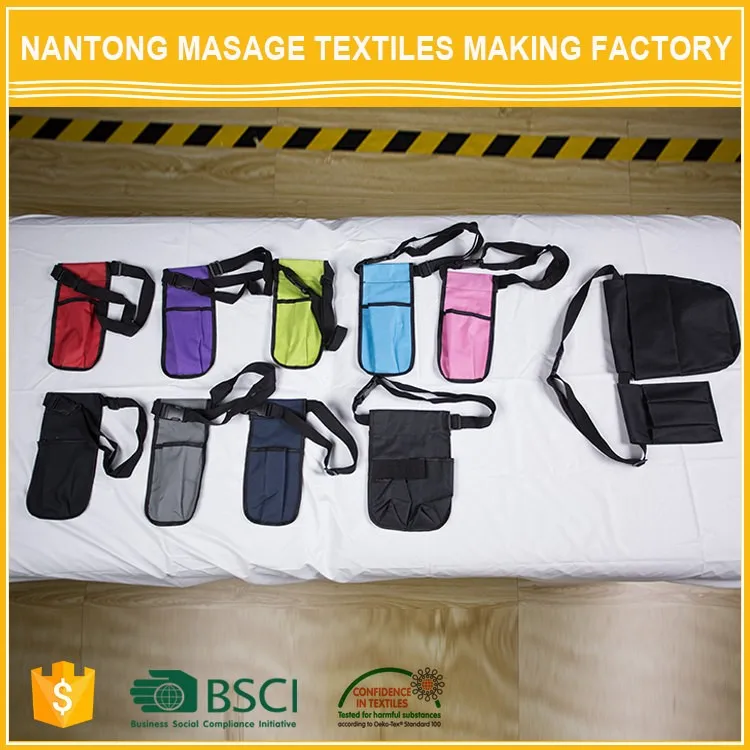 Chinese Manufacturing Adjustable Oxford Nylon Single or Double Massage Oil Lotion Cream Bottle Holster