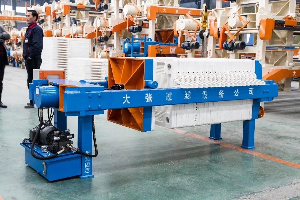 Dazhang China hydraulic chamber filter press  filtering machine for clay