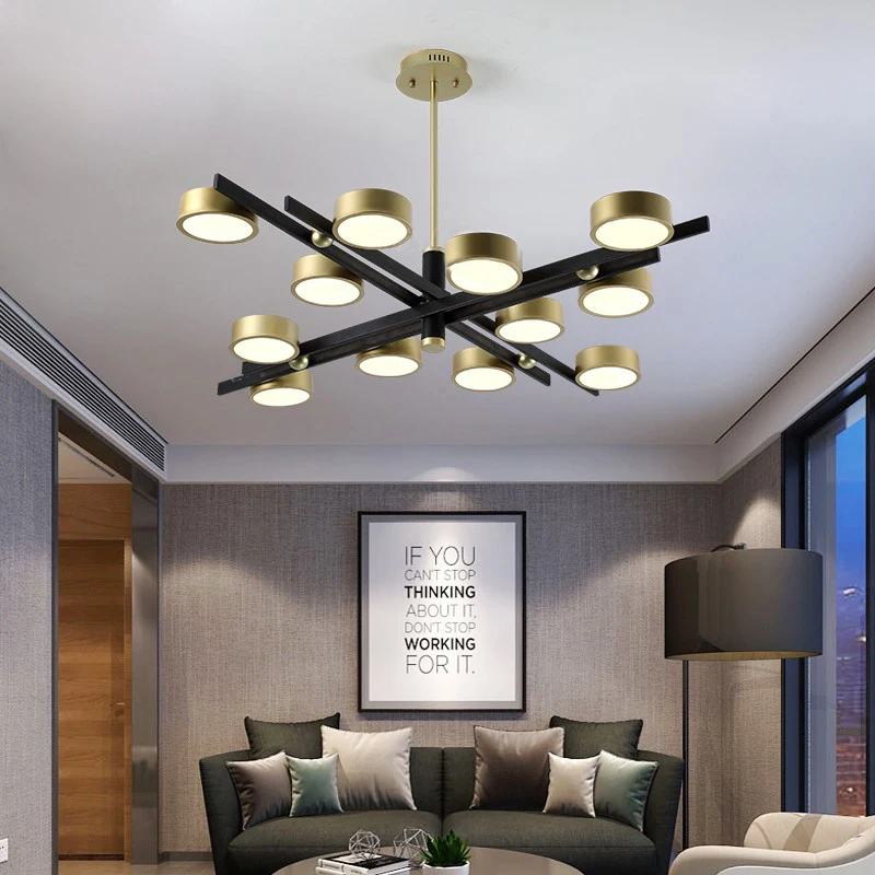 
Nordic light luxury living room study bedroom restaurant chandelier designer model room molecular LED creative personality lamps 