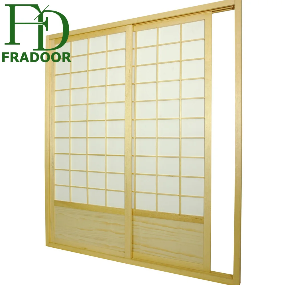 customized japanese style shoji wooden sliding door multiple color to chose