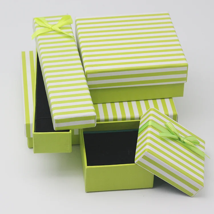 Hongxi OEM Strip Lid Custom Logo Marble Mini Long Lacquer Packing Sustainable Packaging Pink Velvet Jewelry Paper Box With Pouch