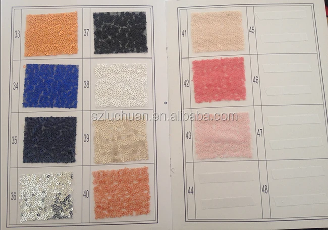 Sequins color swatches 3