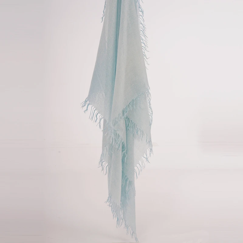 Made In Mongolia Winter Products 2023 Women 100% Pure Cashmere Scarf Fringed Cashmere Muffler Shawl