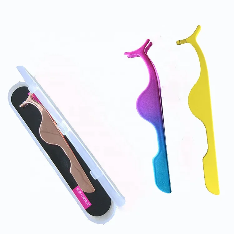 eyelash tool tweezers private label applicator wholesale eyelash applicator tweezers high quality gold lash tweezer