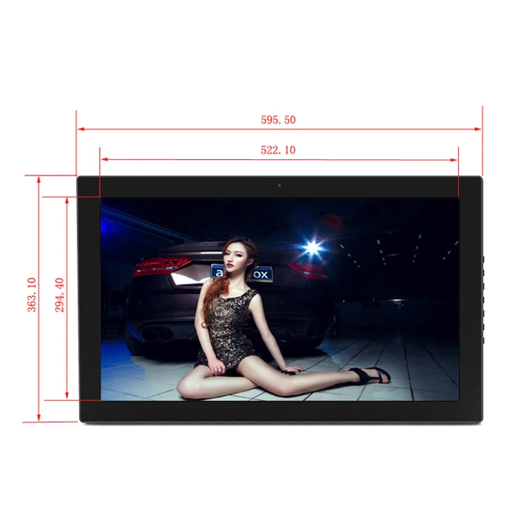 Wall mount RK3288 RK3399 24 inch hd Android large digital photo frame with range and wifi