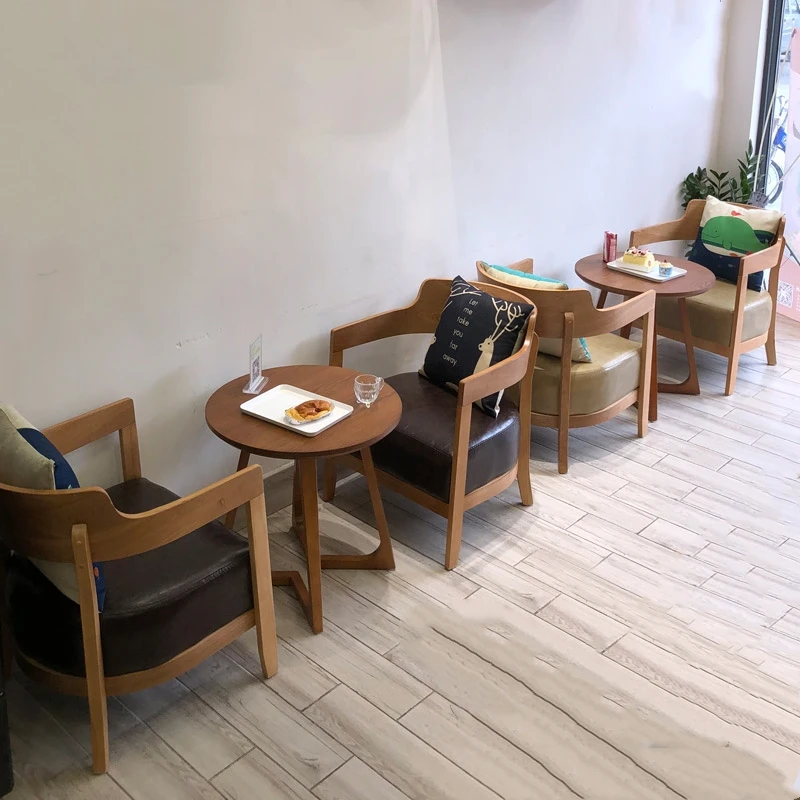 wholesale wooden coffee shop tables and chairs