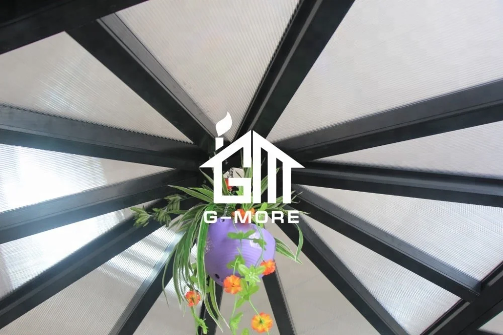 G-MORE Luxury Aluminum frame Hexagon Shape Sun Room