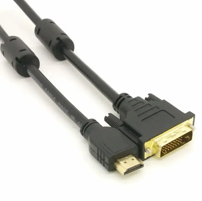 1080P  Factory Price esata to hdmi cable to DVI Cable for computer With Metal Cover