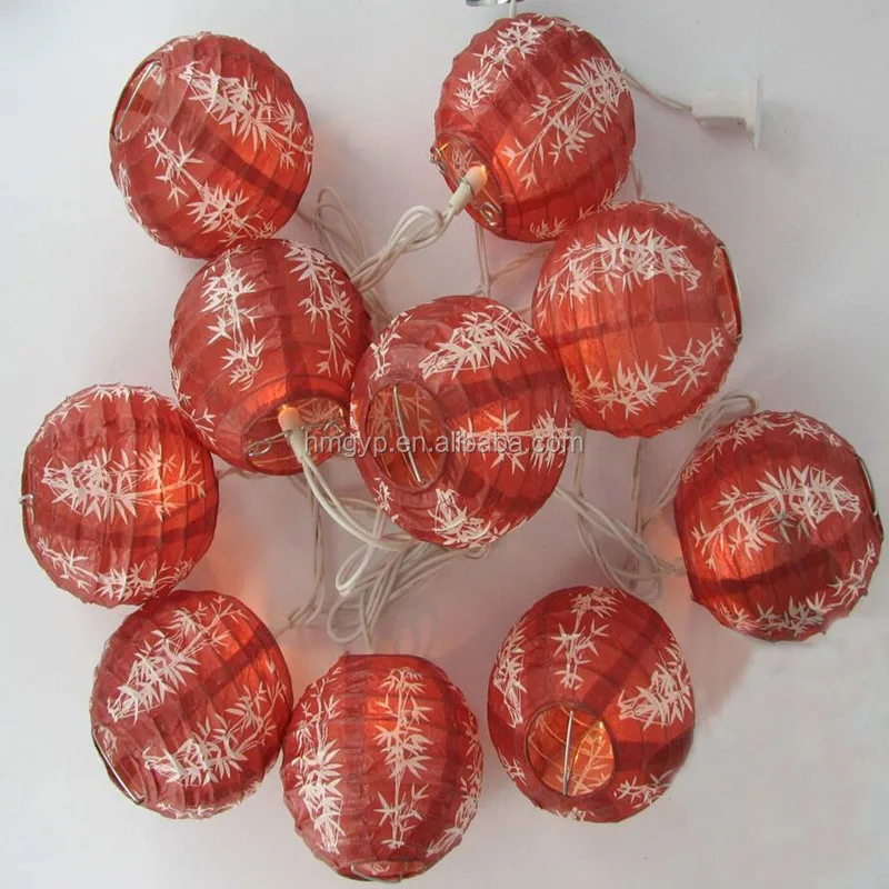 
Small Battery String Paper Lantern For Wedding Party 