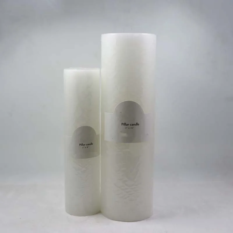 Eeurope standard colorful round white pillar candles for home decoration