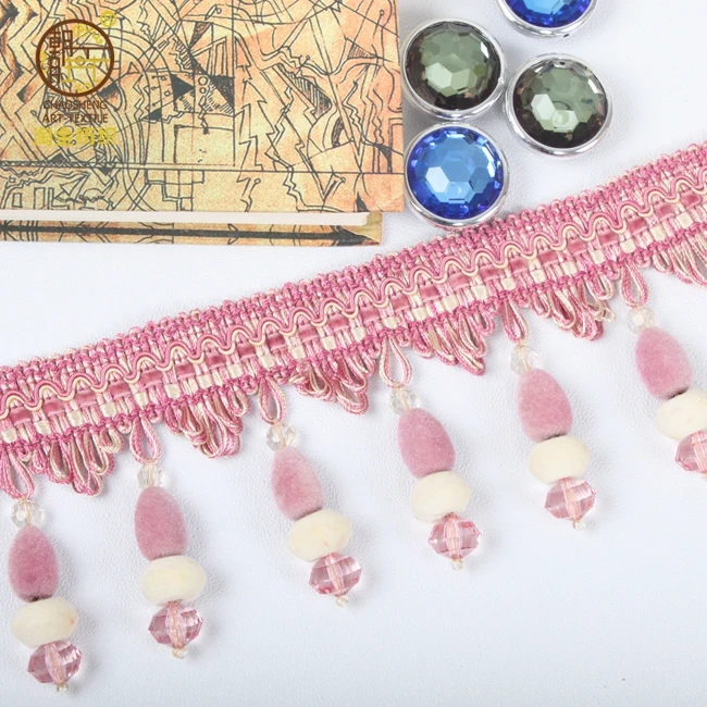 Decorative Tassel Fringe Trimming for Curtain from Hangzhou Xiaoshan