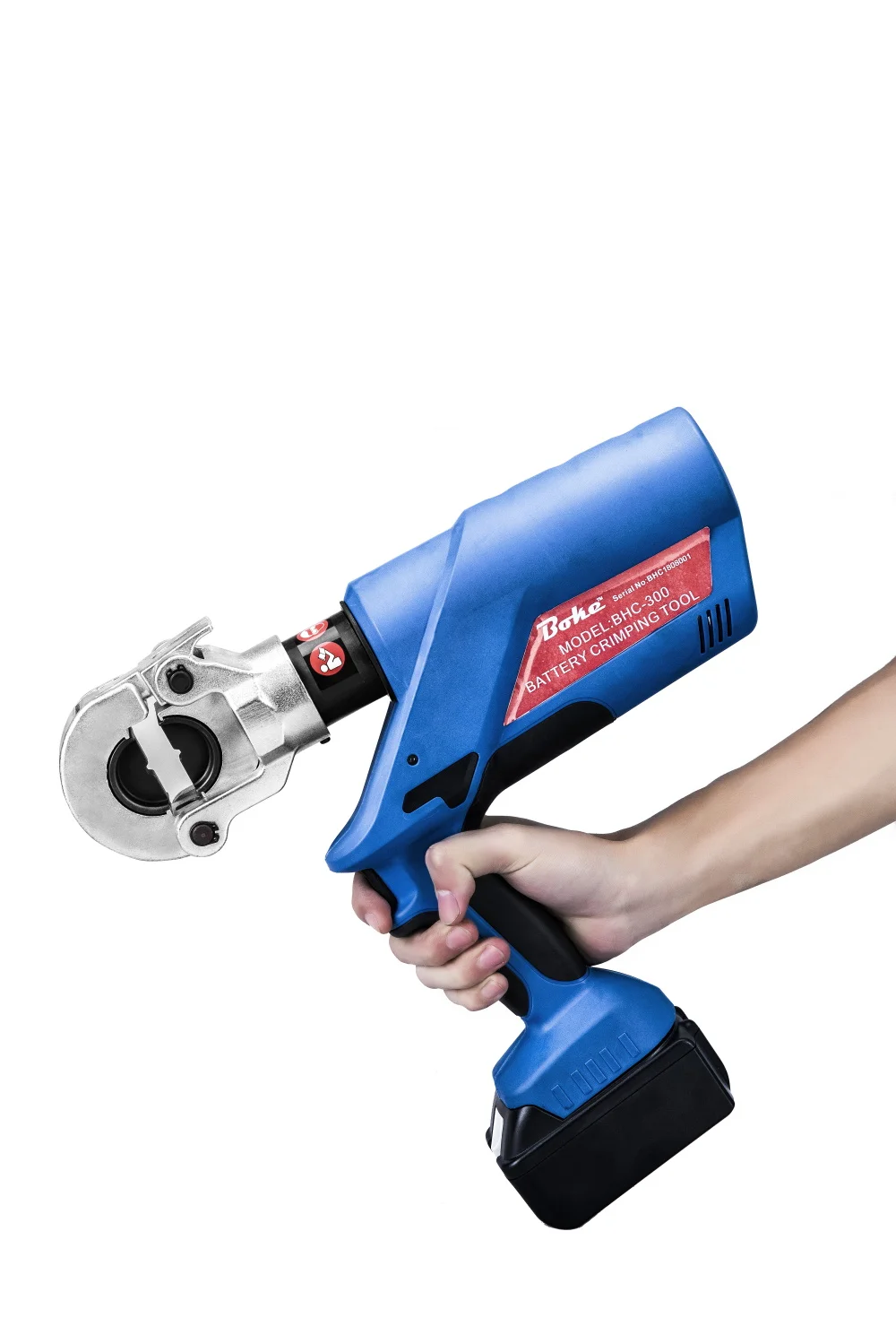 EC-300 60KN Cordless Hydraulic Cable Lug Terminal Crimper 18V Hydraulic Crimping Tool with 220V Voltage