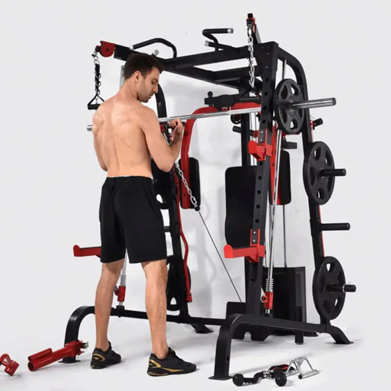 Fitness Body Exercise Smith Gym Machine with Weight Stack
