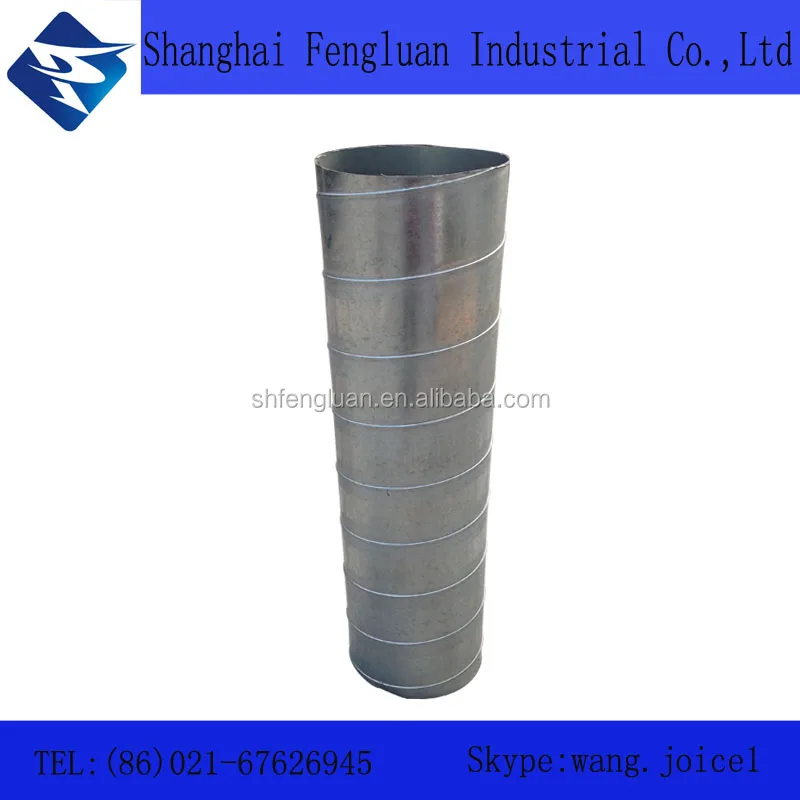 G.I Spiral Duct Air Pipe Spiral Pipe For Ventilation System