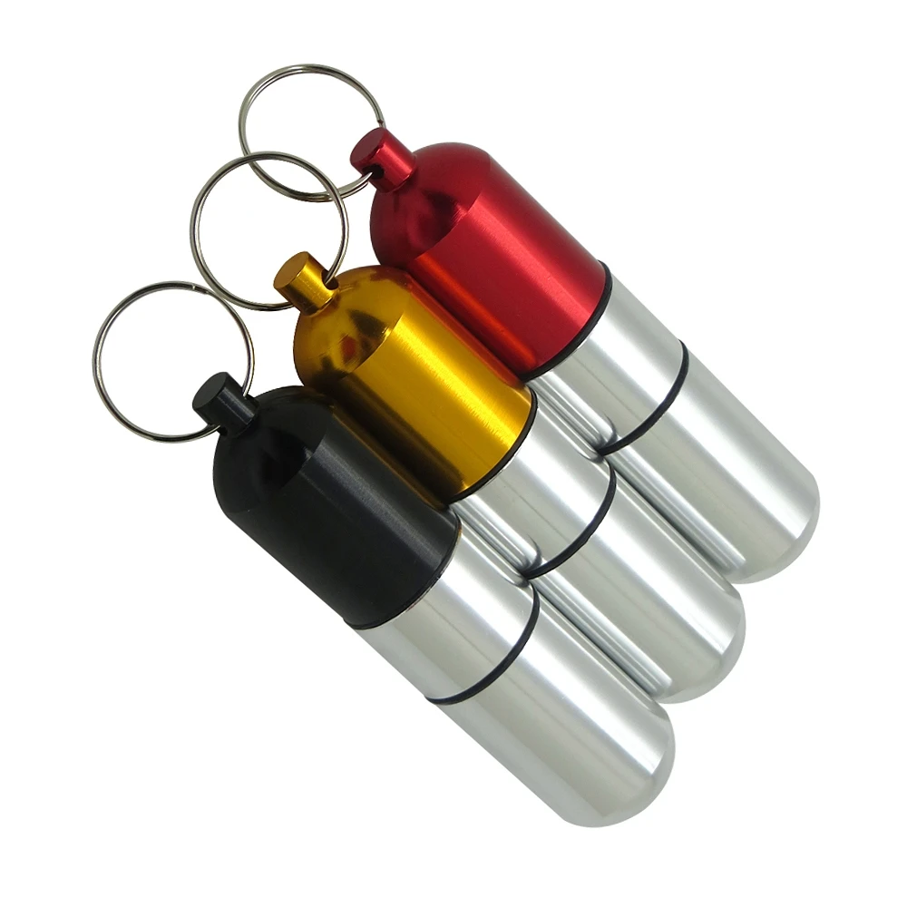 Toothpick Holder Case Pill Box Keychain Storage Container for Earplug and Small Gadgets