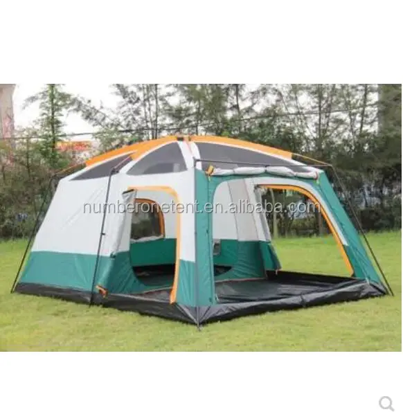 
hot sale 2 bedroom 430*305*200CM Area double Layers 12 persons large camping family tent for sale 