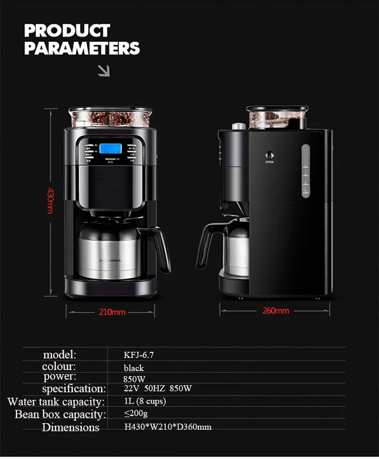 6.7kg 850W  automatic Espresso Coffee Machine/Coffee Maker