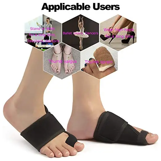 Foot Care Bunion Splint Hallux Valgus footcare Gel toe spreaders with Bunion Corrector Toe Straightener