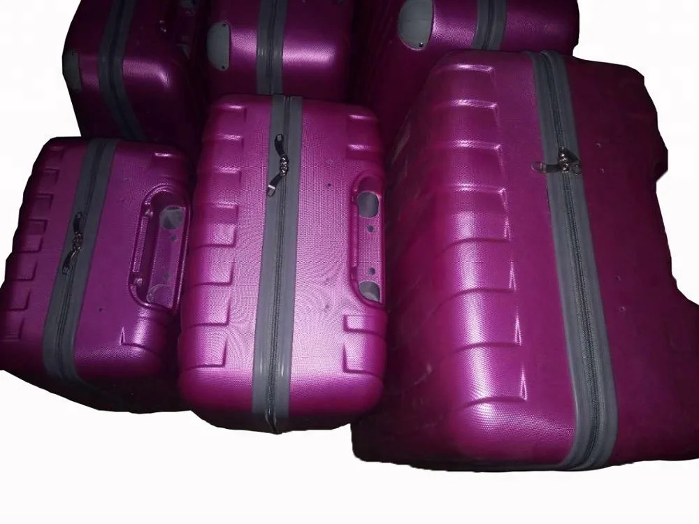 ABS unassembled suitcase semi-finished luggage bag half complete 12pcs luggage set with full accessories