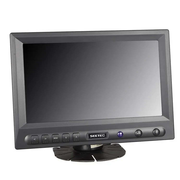 
Stand bracket mounting high brightness 450cd/m2 4-wire resistive touch 8 inch car pc display 