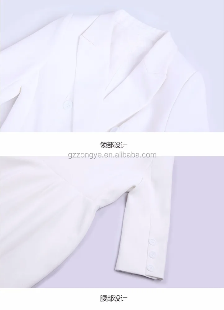 Latest Women Formal Blazers Style Long Sleeve Evening Dress