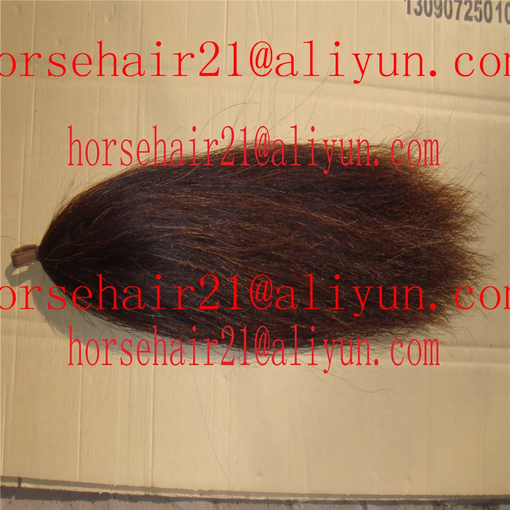 80CM Long false tails / 110CM Long Dark Sorrel horse tail extensions