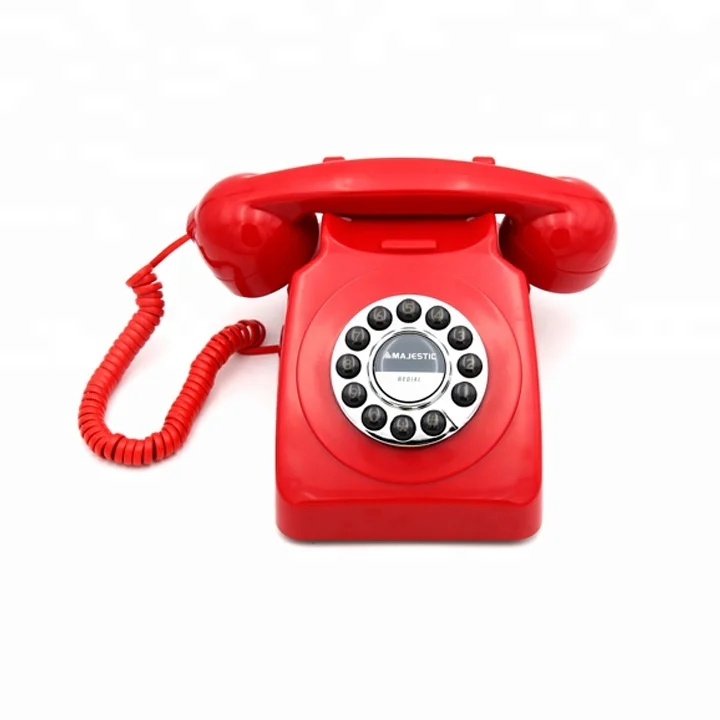 Best Design Old American Style Unique Retro Phone with Last Number Redial Function for Home Use