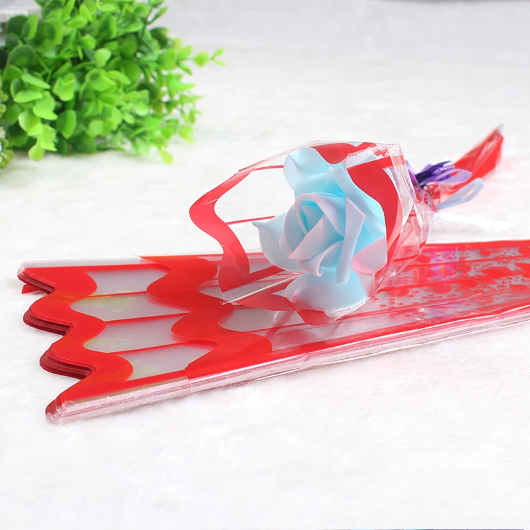2020 YiWu hot sale plastic flower bag flower sleeves for wrapping flowers