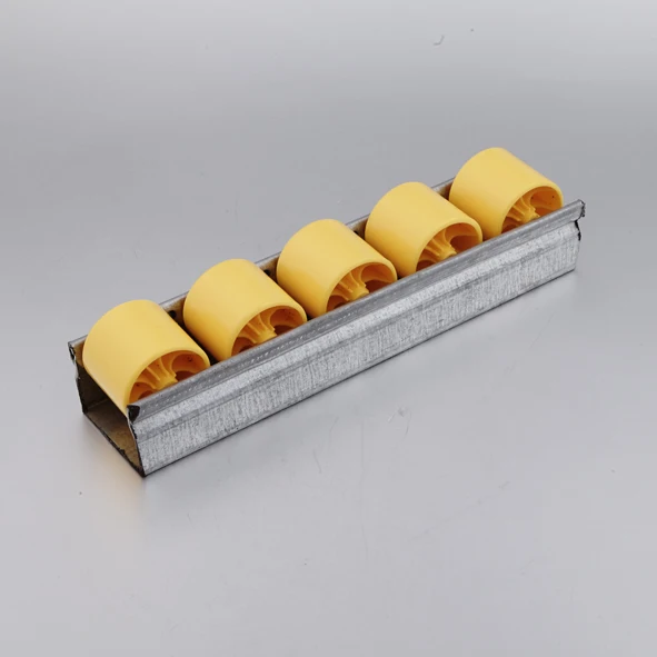 Roller track for pipes/flow rack